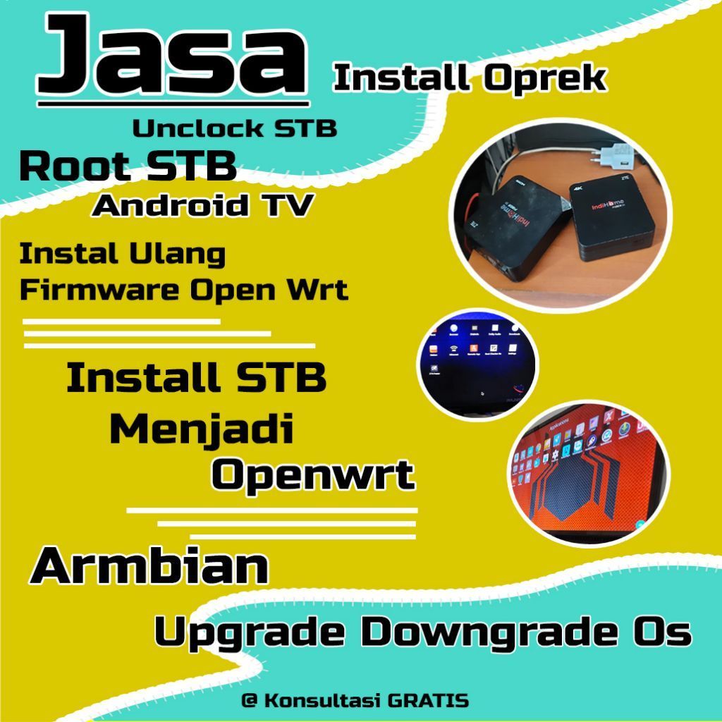 Jasa Oprek Unlock Root Stb B860h/Stb B760h/Stb HG680p/B860h V1 V2/B860H V5