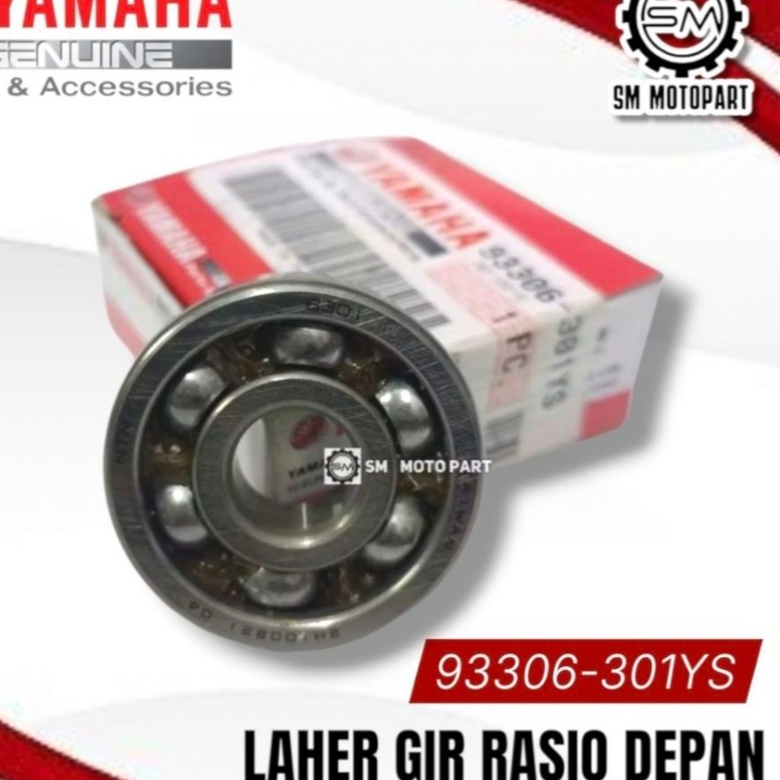 YGP 93306-301YS (6301) BEARING LAHER GIR RASIO DEPAN YAMAHA NOUVO MIO SPORTY MIO SMILE NOUVO XEON RC