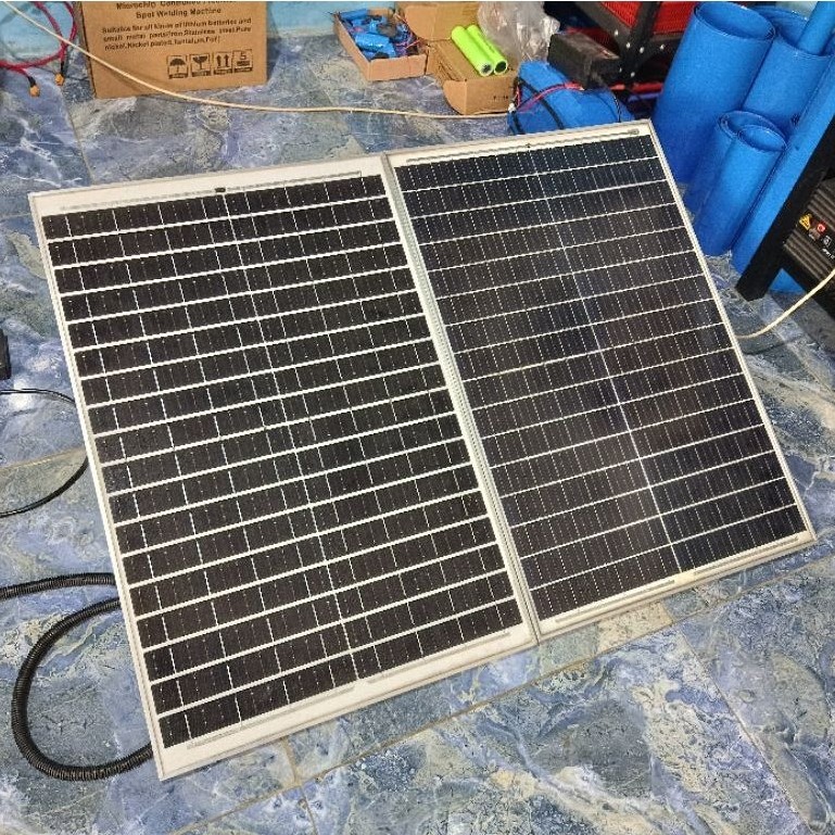 PANEL SURYA SOLAR PANEL MODIFIKASI 5V 10A COPOTAN BEKAS PLTS