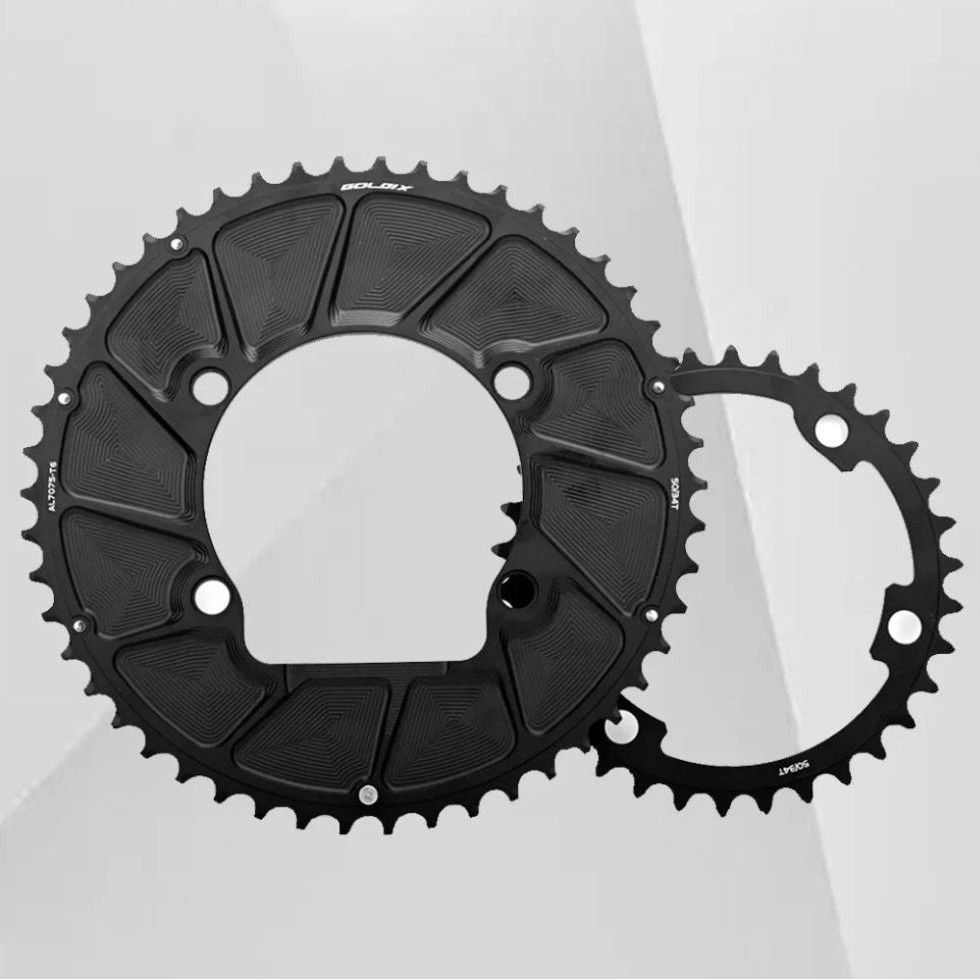 Aero double chainring BCD 110 Goldix