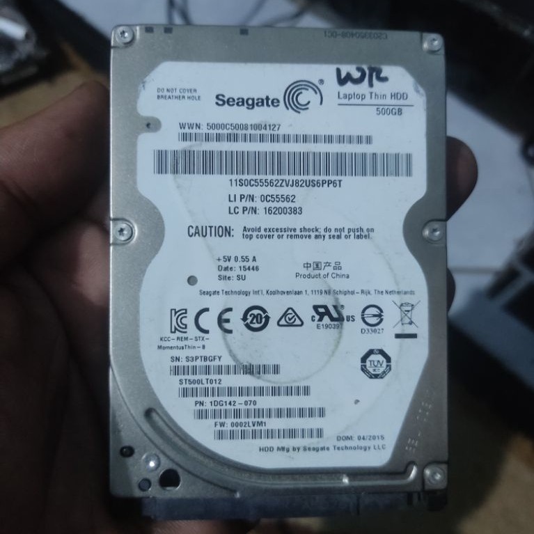 Hardisk Laptop Seagate 500gb SLIM 100%