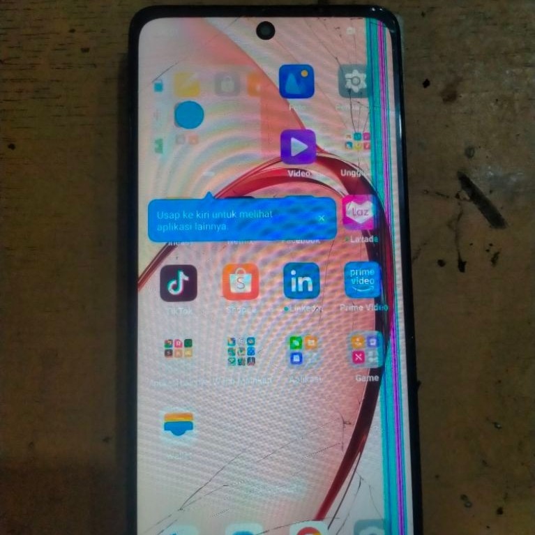 lcd oppo a3x bekas minus retak bahan tester konter HP