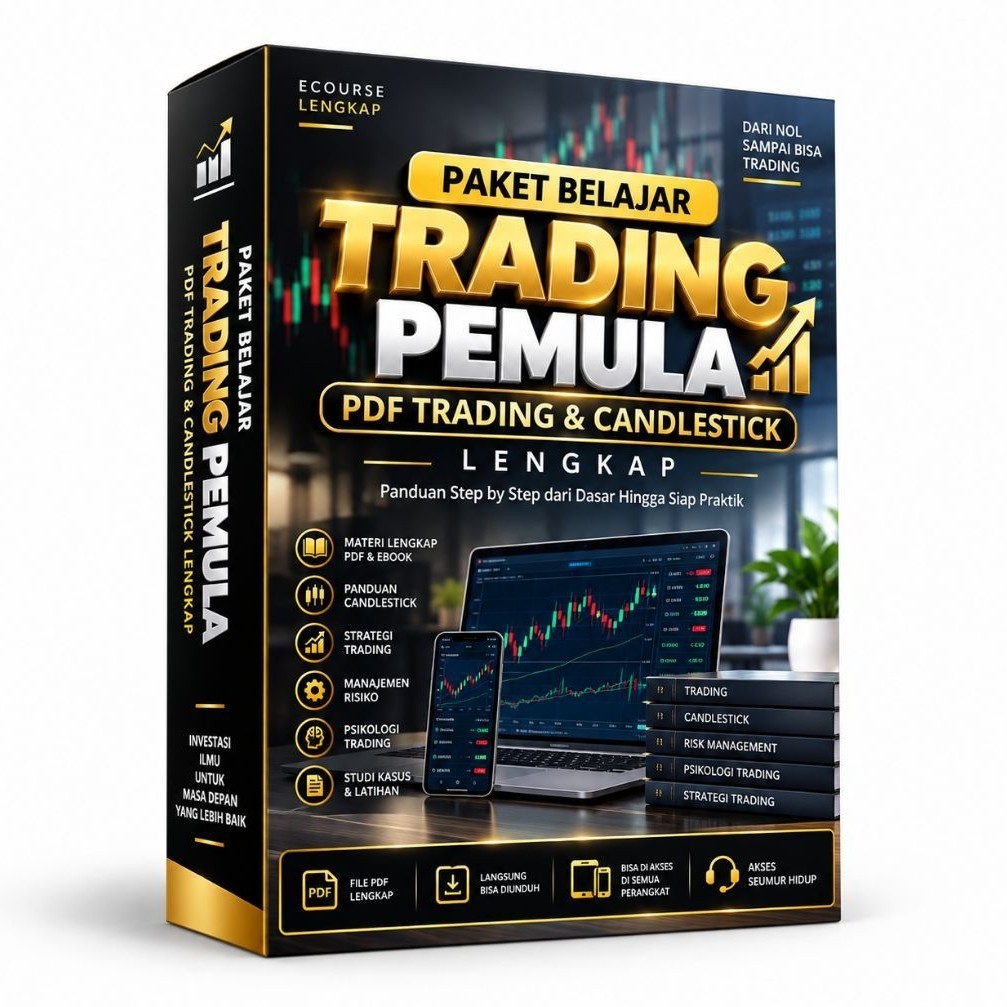 Paket Belajar Trading Pemula PDF Trading & Candlestick Lengkap Ecourse Lengkap