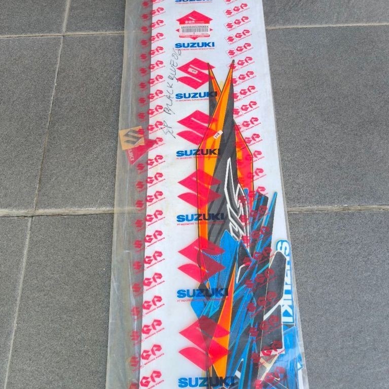 Striping Shogun sp 2006 biru hitam