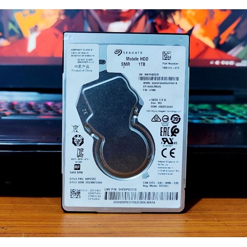 Hardisk Laptop 2,5" 1TB Seagate