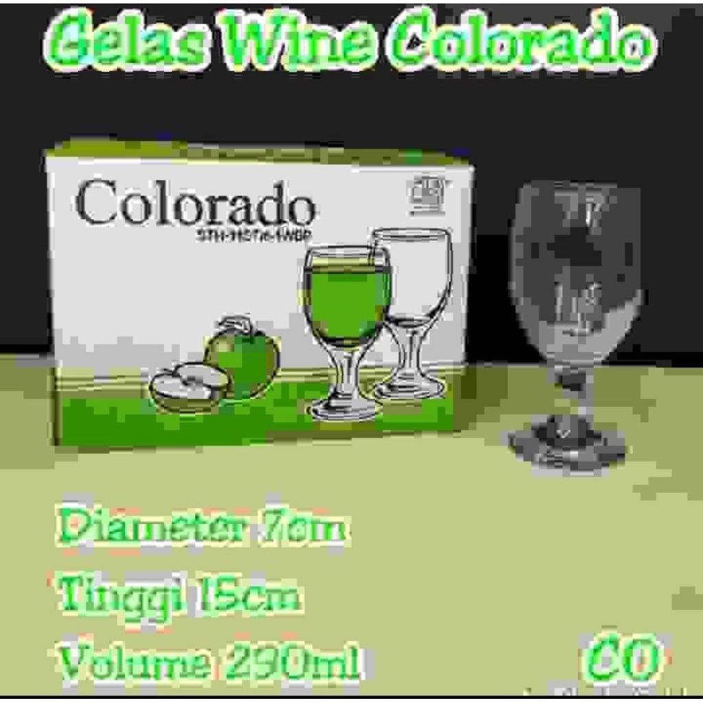 Kedaung set gelas kaki/ stemware  set 6 pcs