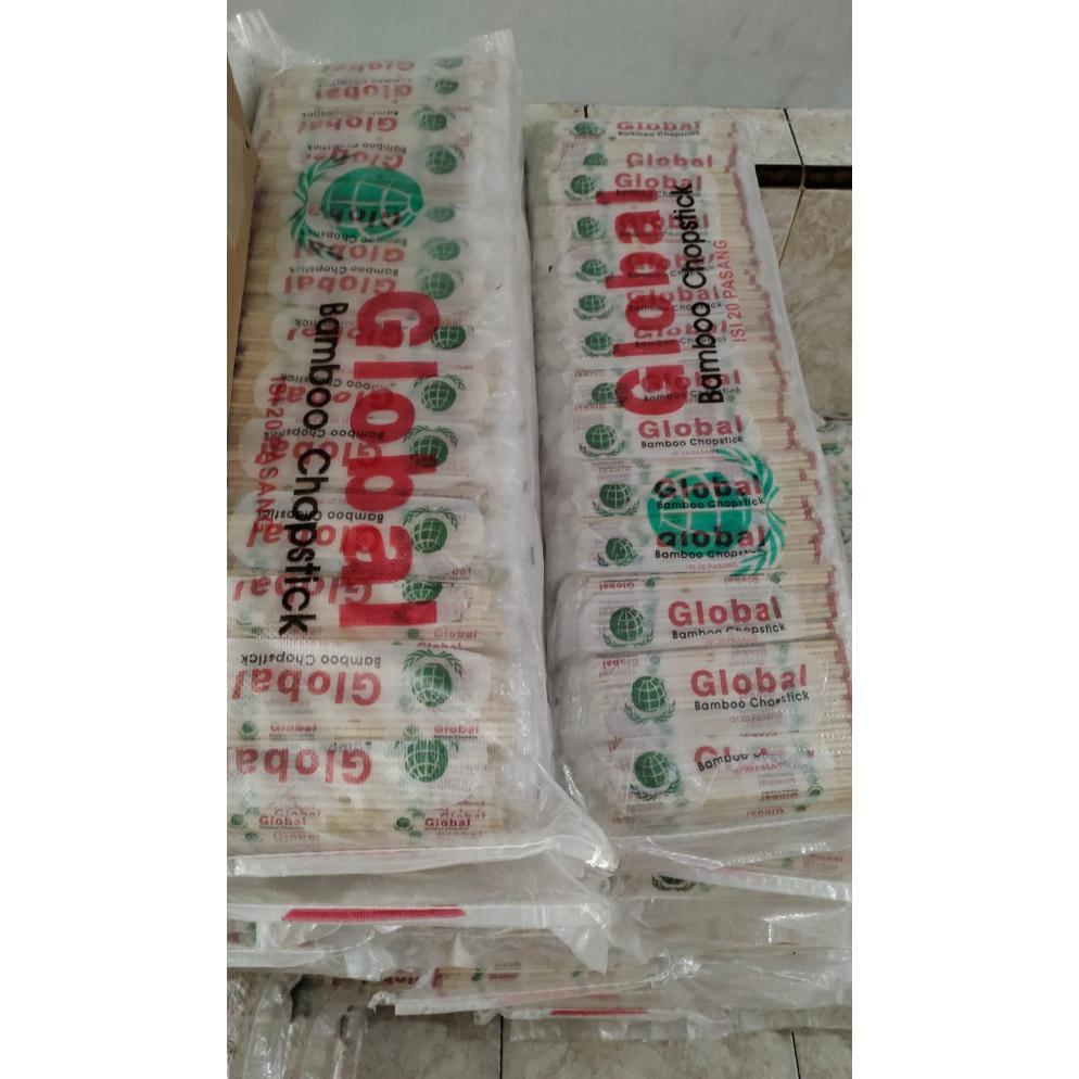 Sumpit Kayu Bambu Dimsum (Global, Swan, 76, Panda, Koki Panda) 1 Bal 70 pack