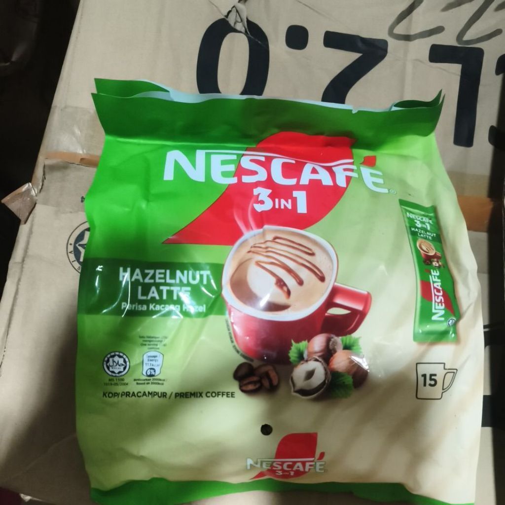 nescafe latte hazelnut