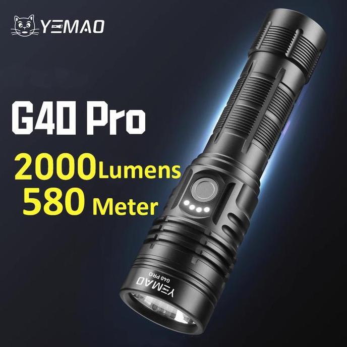 Senter Led Ym-G40 Pro Led Sst40 Super Terang Waterproof