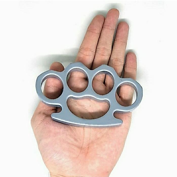 Knuckle Bernekel Tinju Besi Tumpul Abu Abu Tebal