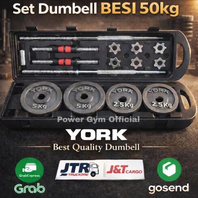Dumbell Set 50Kg Termurah (Instan )