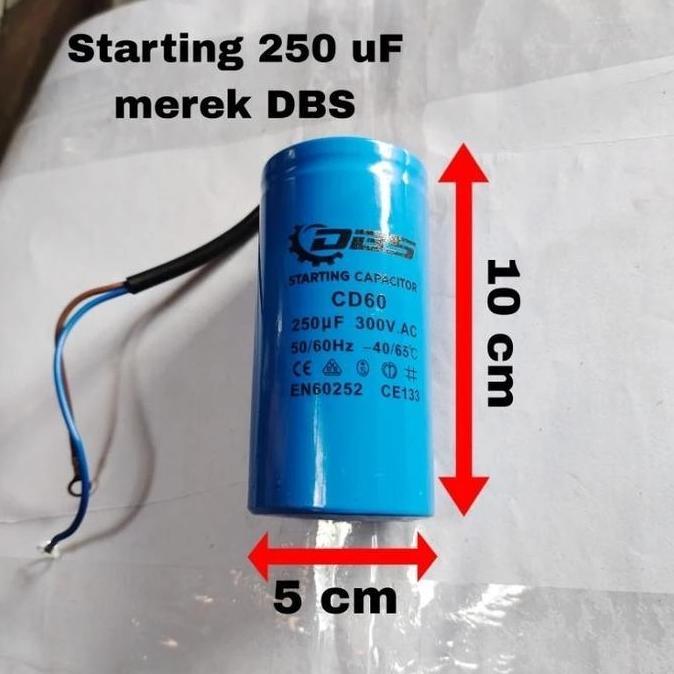 Cd60 Kapasitor Motor Starting 450v 150uf / 200uf / 250uf/ 300uf