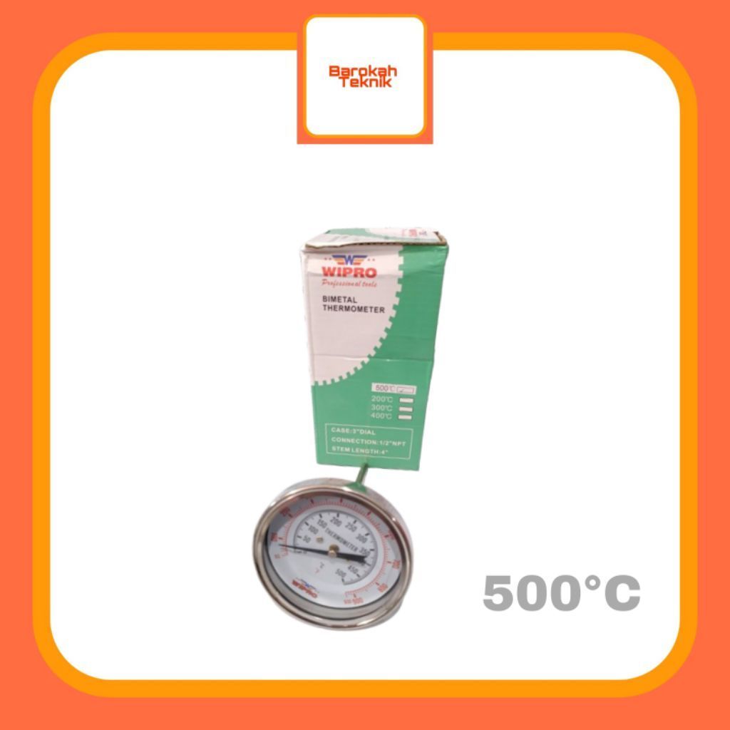 Wipro Thermometer Payung / Bimetal Thermometer 3" 500°C