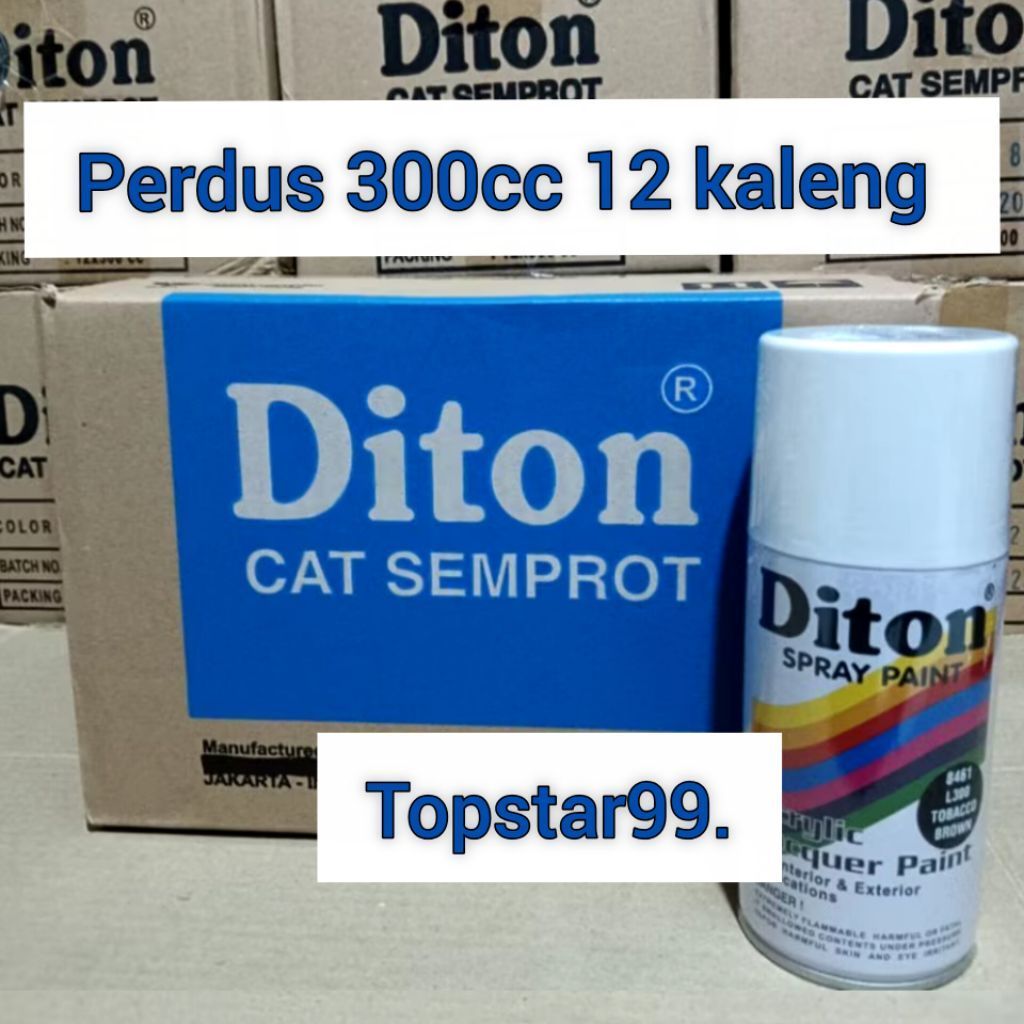 Pilok Cat Diton 300cc Perdus Tobacco Brown 8461 Abu Tua Glossy Mengkilap