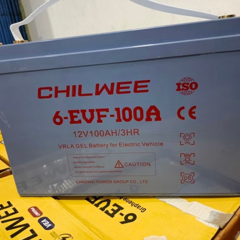 battery vrla panel surya beckup UPS 12volt 100ah CHILWE barang new