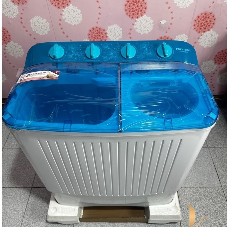 Mesin Cuci Polytron 7 kg 2 tabung PWM 7072 PWM7072 PWM-7072 Primadona