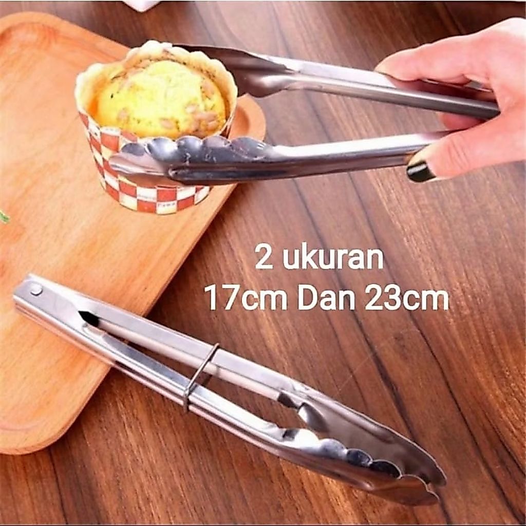 Alat jepitan makanan kue gorengan sayur roti bahan tebal kuat jepit capitan gorengan


