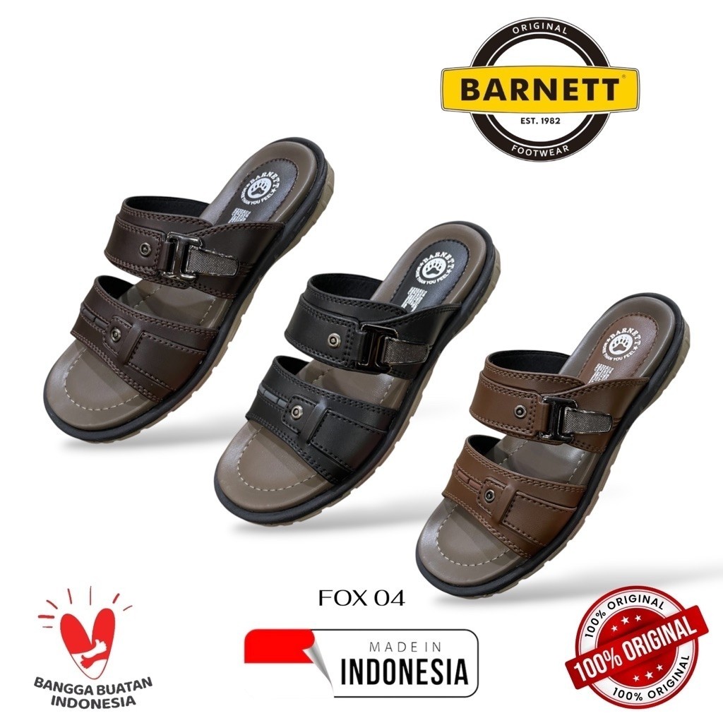 SANDAL SLOP PRIA DEWASA BARNETT FOX 04 SLOP BAN DUA 100% ORIGINAL