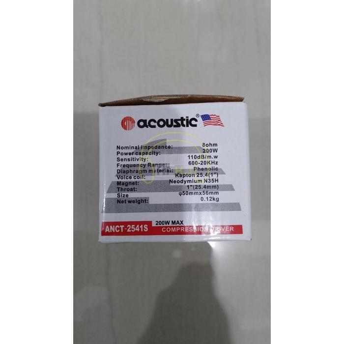 TWEETER ACOUSTIC ANCT 2541S TWEETER ACOUSTIC 2541 S