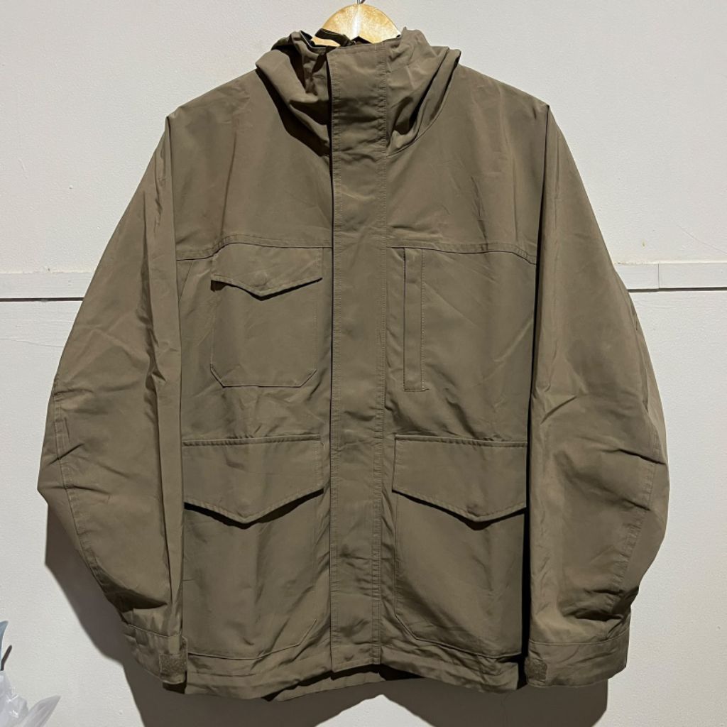 Utility Pocket Parka Jacket UNIQLO Brown