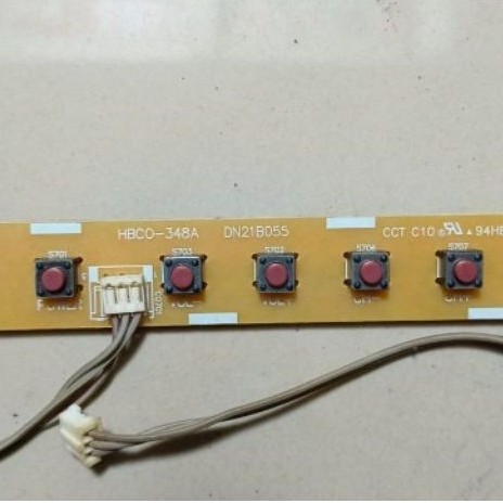 TOMBOL PANEL SENSOR TV LED POLYTRON PLD 32T1500 32T1550 32T100 TOMBOL ON OFF TV LED POLYTRON PLD 32T