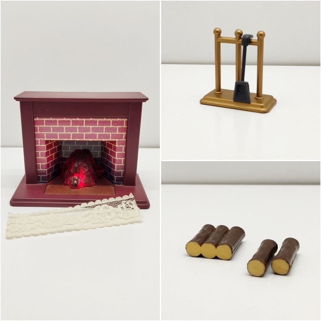 Sylvanian Families Acc Vintage Fireplace Preloved