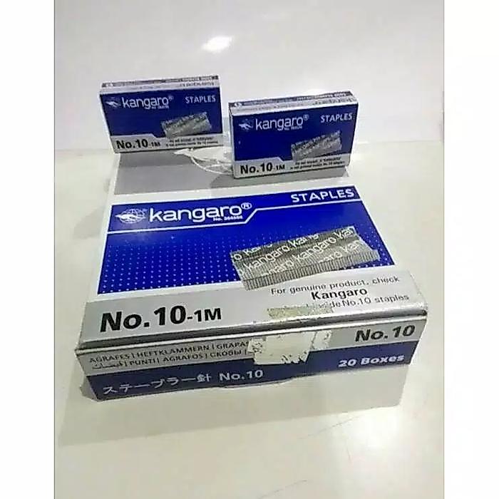 READY 20 bxs Kangaro Staples isi hekter Anak hekter no 10 kangaro