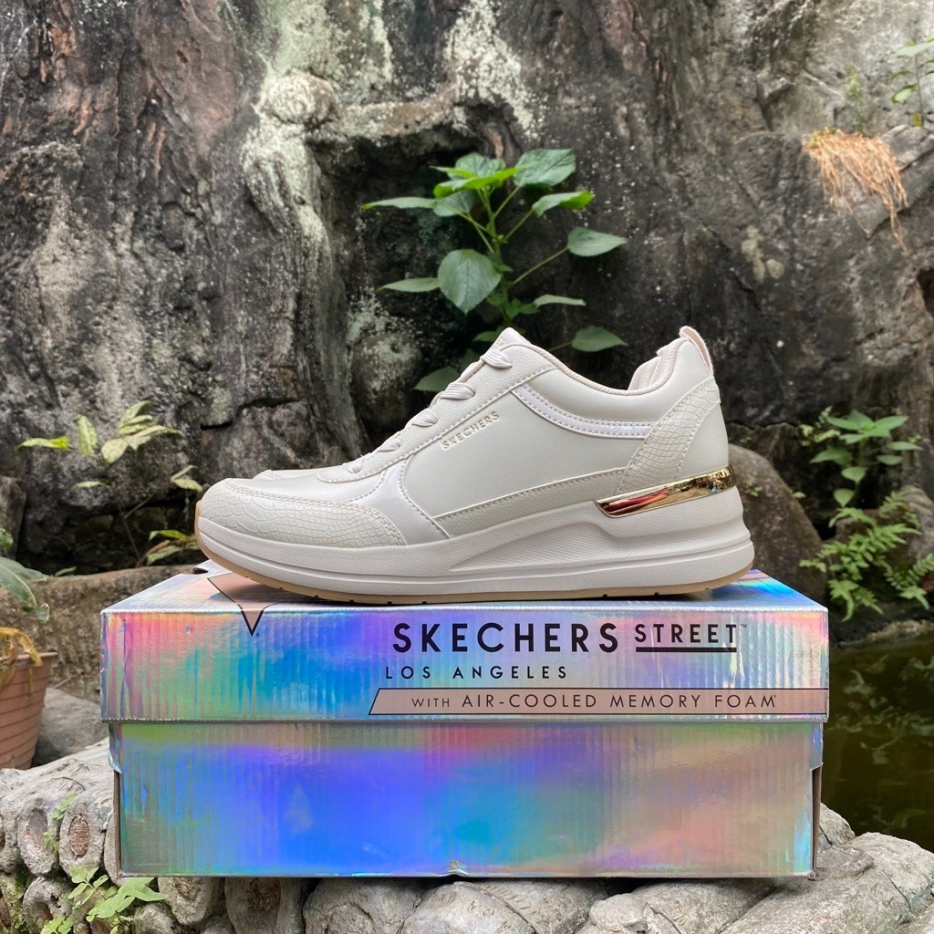 Skechers Los Angeles Billion 2 'Fine Shine' Off White Size 39 (26cm) Original Resmi PT MAP AKTIF