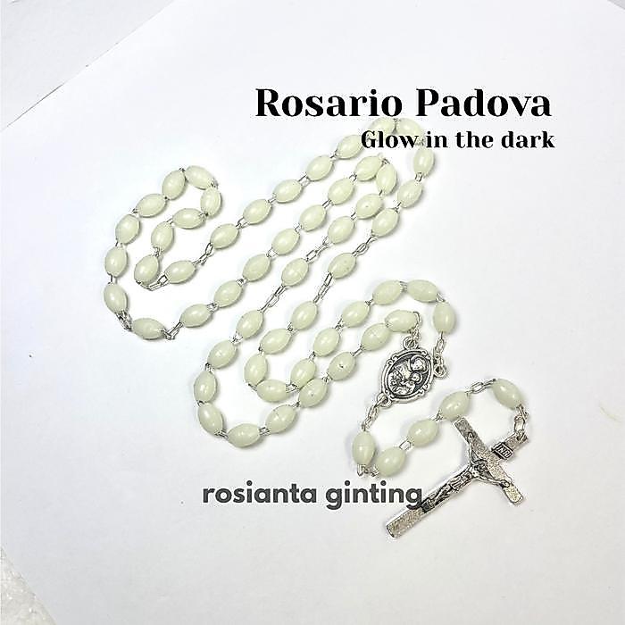 Rosario Padova Glow in the dark Rosario Katolik Glow in The Dark Biji Resin – Rosario Doa Menyala da