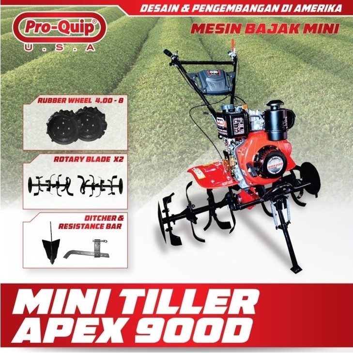 Mesin Cultivator Mini Tiller Apex 900 D Proquip