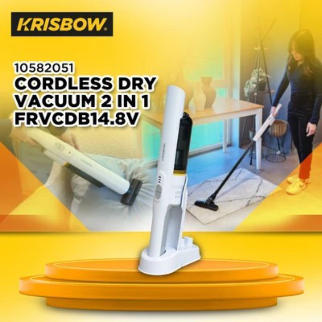 Krisbow 2-in-1 Cordless Dry Vacuum Cleaner FRVCDB14.8V