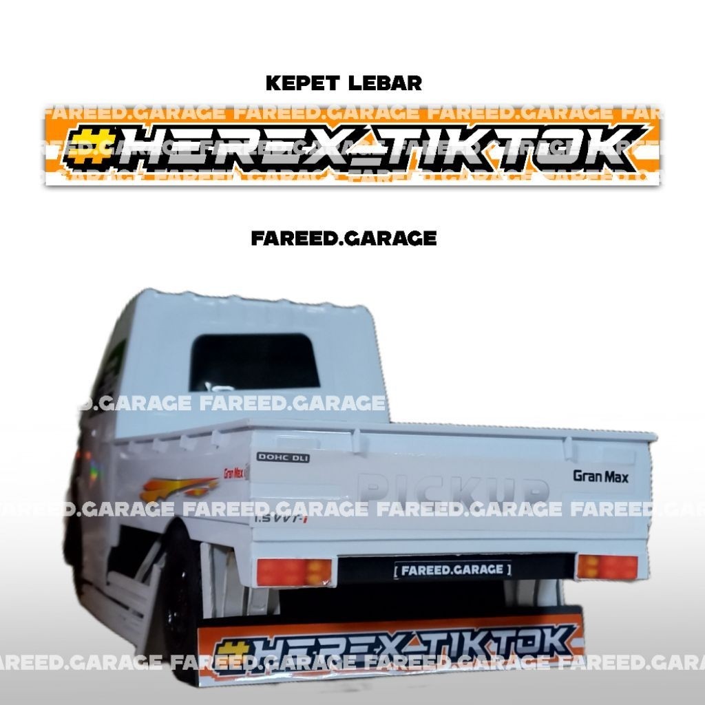 KEPET LEBAR MINIATUR PICK UP GRANMAX L300 TRAGA