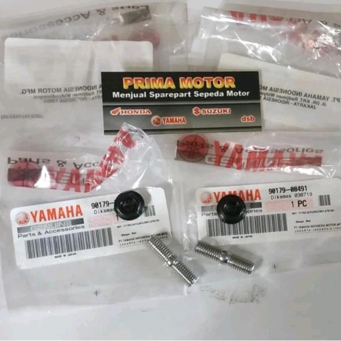 TERBARU - BAUT TANAM KNALPOT RX KING DAN MUR BAUT KNALPOT RX KING ORI YAMAHA YGP