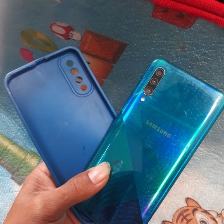 samsung galaxy a30s ram 4/64 lcd ori mulus sidik jaei layar minus spiker
