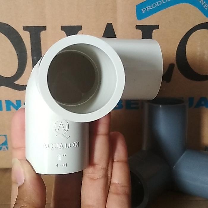 SALE Sambungan Pipa PVC TEE ELBOW 90 AW 1 INCH ( 3 WAY KNEE) - AQUALON