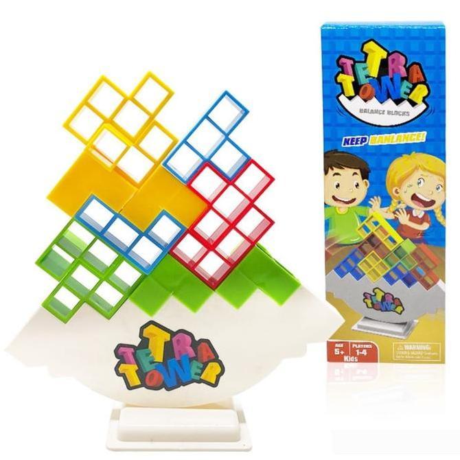 Mainan Fun Tetris Tower / Tetra Balancing / Tetra Tower