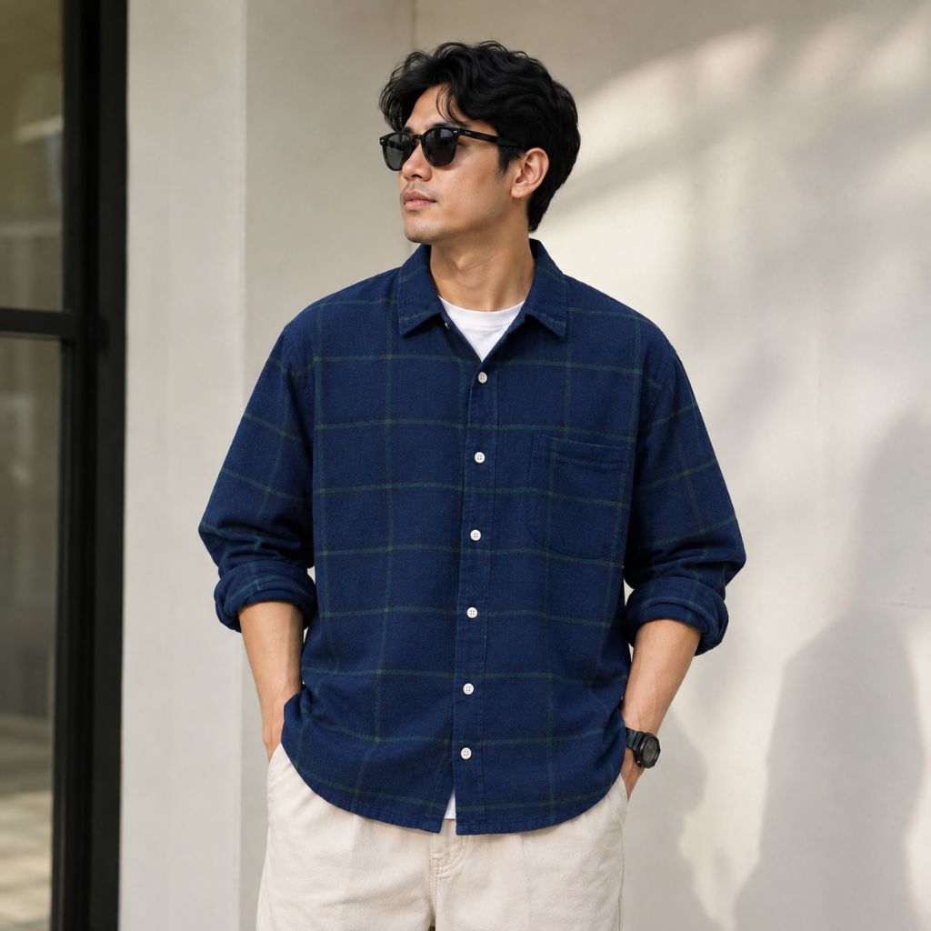 Kemeja Flanel Muji