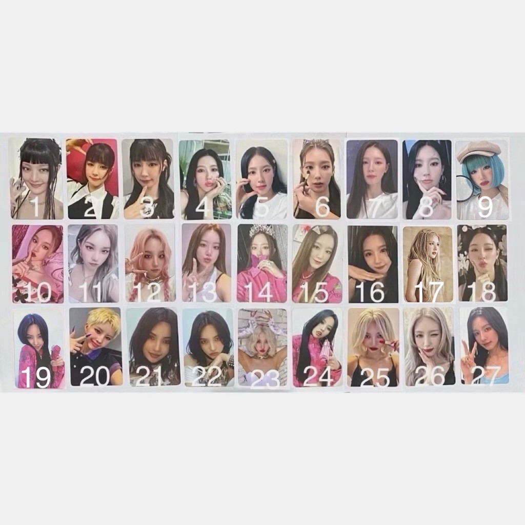 I-DLE Official photocard pc album pob We Are I Feel Love Never Die Miyeon Minnie Soyeon Yuqi Shuhua 