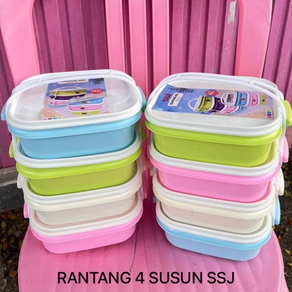 Rantang 4 Susun SSJ wadah makanan kotak