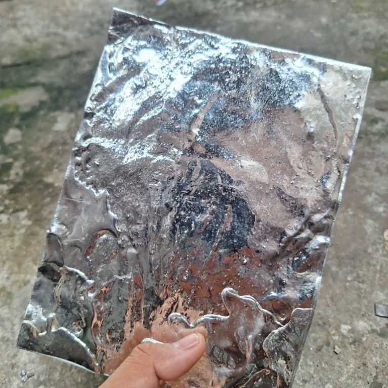Plat Timah Sn Murni Kadar 99,9 Tipis