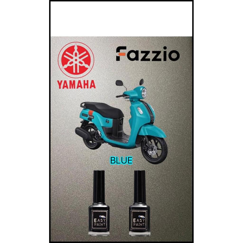 TERLARIS CAT OLES MOTOR BLUE GREEN TOSCA YAMAHA FAZZIO FAZIO BIRU KEHIJAUAN 