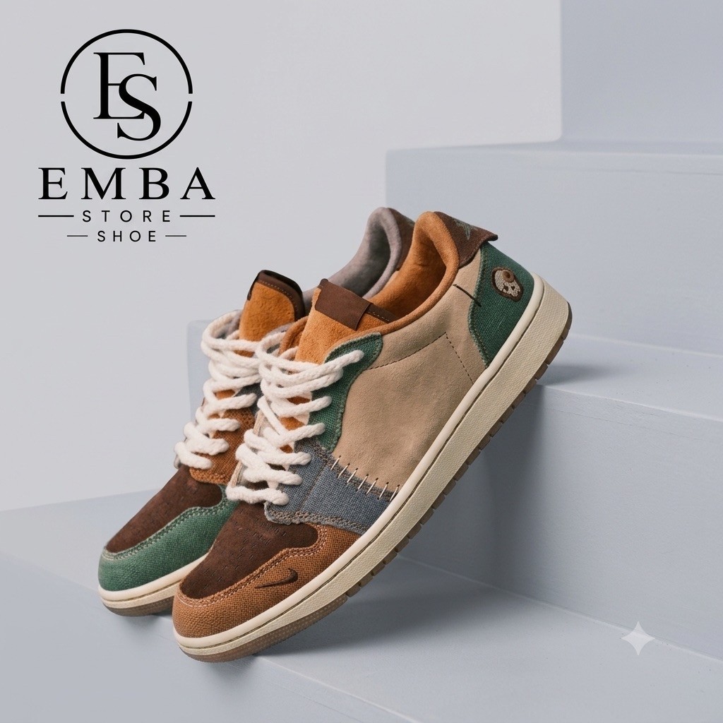 sepatu sneakers centang 1 Low Zion Voodoo / bisa cod