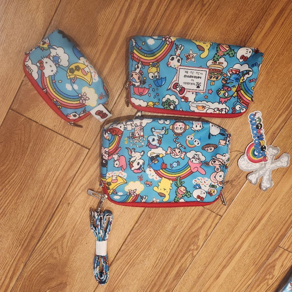 Jujube Bff Tokidoki Hello Sanrio Set Tas Pouch
