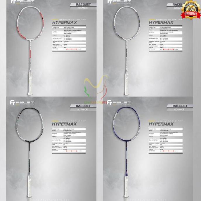RAKET FELET BADMINTON BULUTANGKIS FELET HYPERMAX