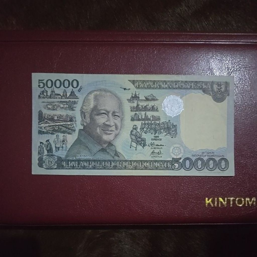 Oeang Koe Now 50000 Rupiah Soeharto Tahun 1995