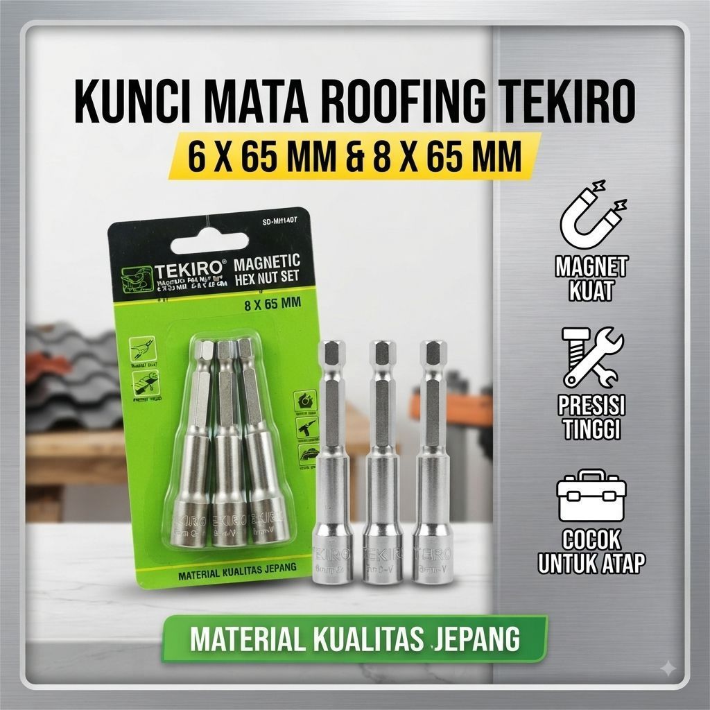 mata bor roofing tekiro / magnetic hex nut tekiro berkualitas