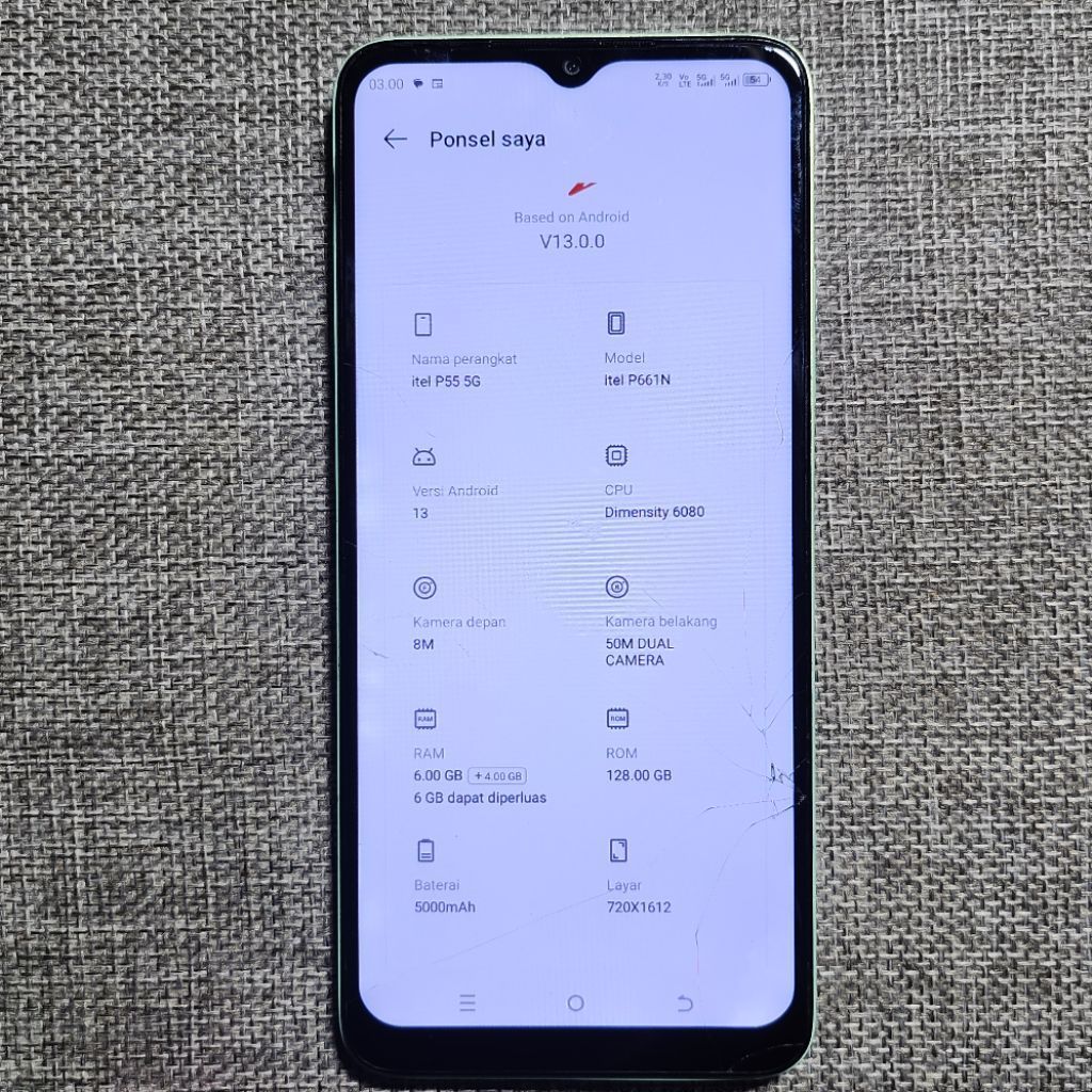Itel P55 6/128GB 5G All operator