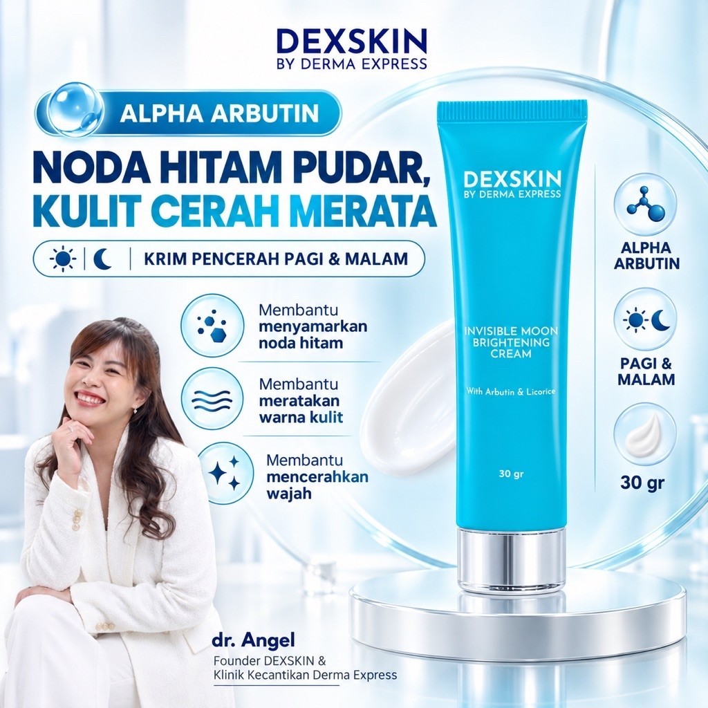 DEXSKIN BY DERMA EXPRESS Invisible Moon Brightening Cream (30gr)