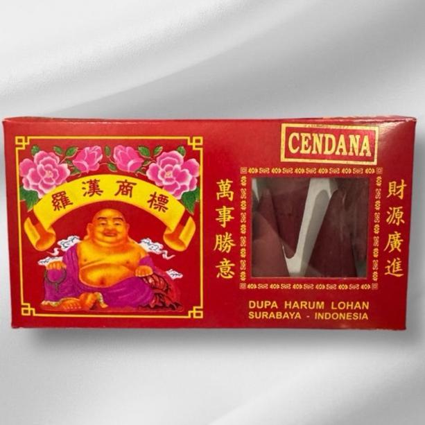 Dupa Kerucut Lohan Cendana - Isi 10pcs - Merah