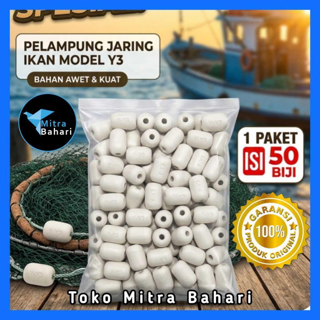 PELAMPUNG JARING IKAN Y3 | PELAMPUNG Y3 BULAT | PELAMPUNG KOLAM RENANG | PELAMPUNG TELUR | PELAMPUNG